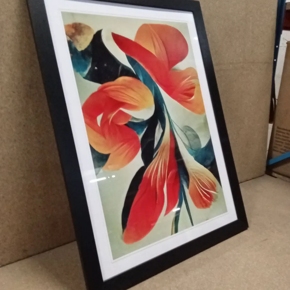 STUNNING ABSTRACT FLOWERS NO.3 - SINGLE PICTURE FRAME 