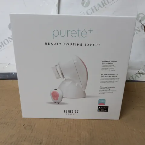 BOXED AS NEW HOMEDICS BEAUTY PURETE+ CLEANSING AND EXFOLIATING BRUSH