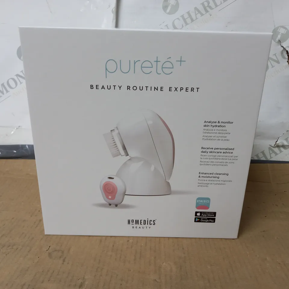 BOXED AS NEW HOMEDICS BEAUTY PURETE+ CLEANSING AND EXFOLIATING BRUSH