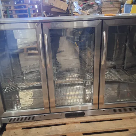 STAINLESS STEEL TRIPLE DOOR BOTTLE COOLER / SC 298 FS