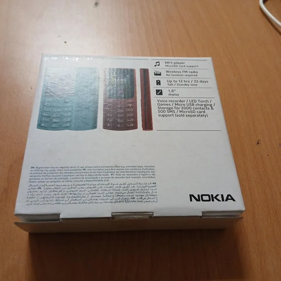 NOKIA 106 MOBILE PHONE – BOXED (BLACK)