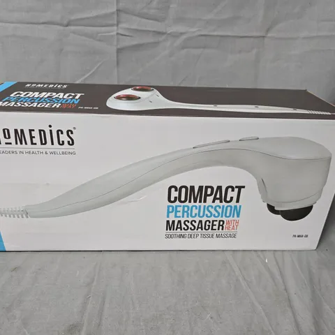 HOMEDICS COMPACT PERCUSSION MASSAGER WITH HEAT – BOXED