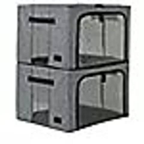 PERIEA SET OF 2 MEDIUM PLUS SIZE COLLAPSIBLE STORAGE BOXES