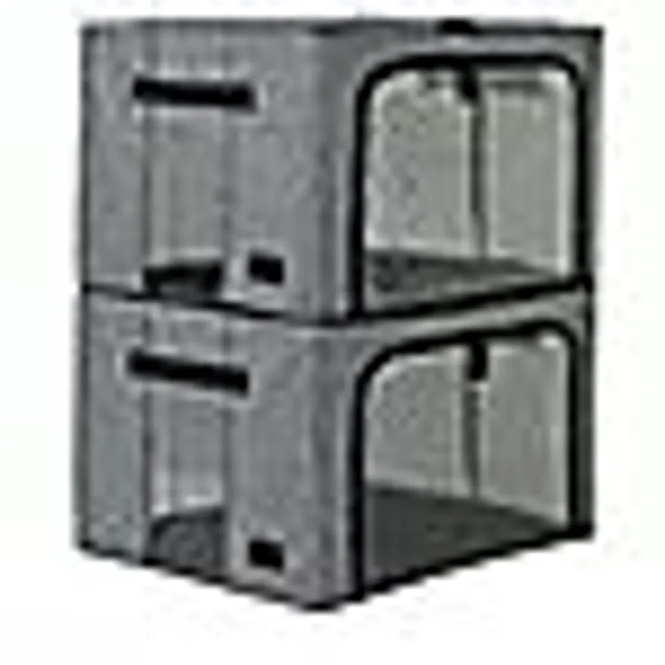 PERIEA SET OF 2 MEDIUM PLUS SIZE COLLAPSIBLE STORAGE BOXES