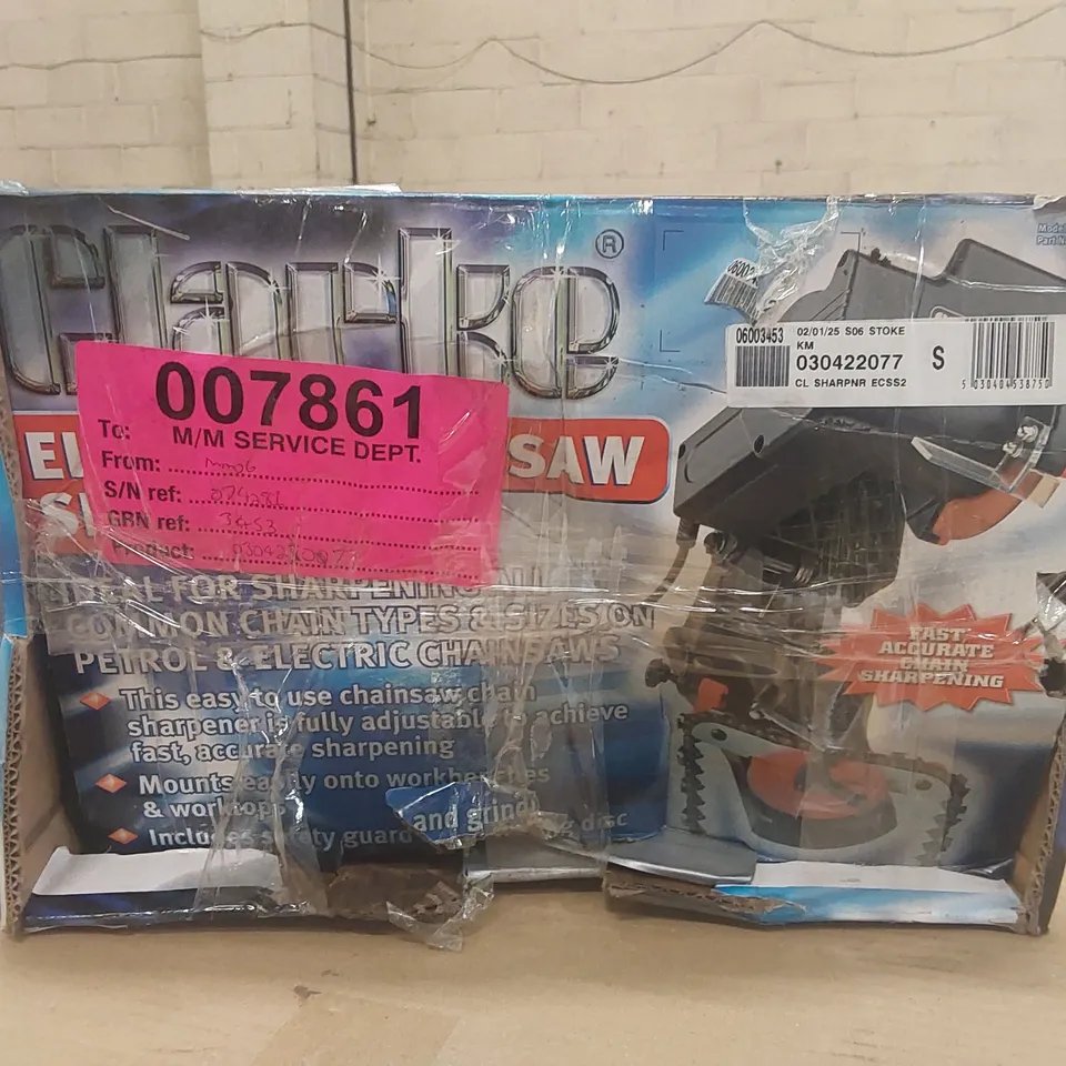 BOXED CLARKE ECSS2 ELECTRIC CHAINSAW SHARPENER