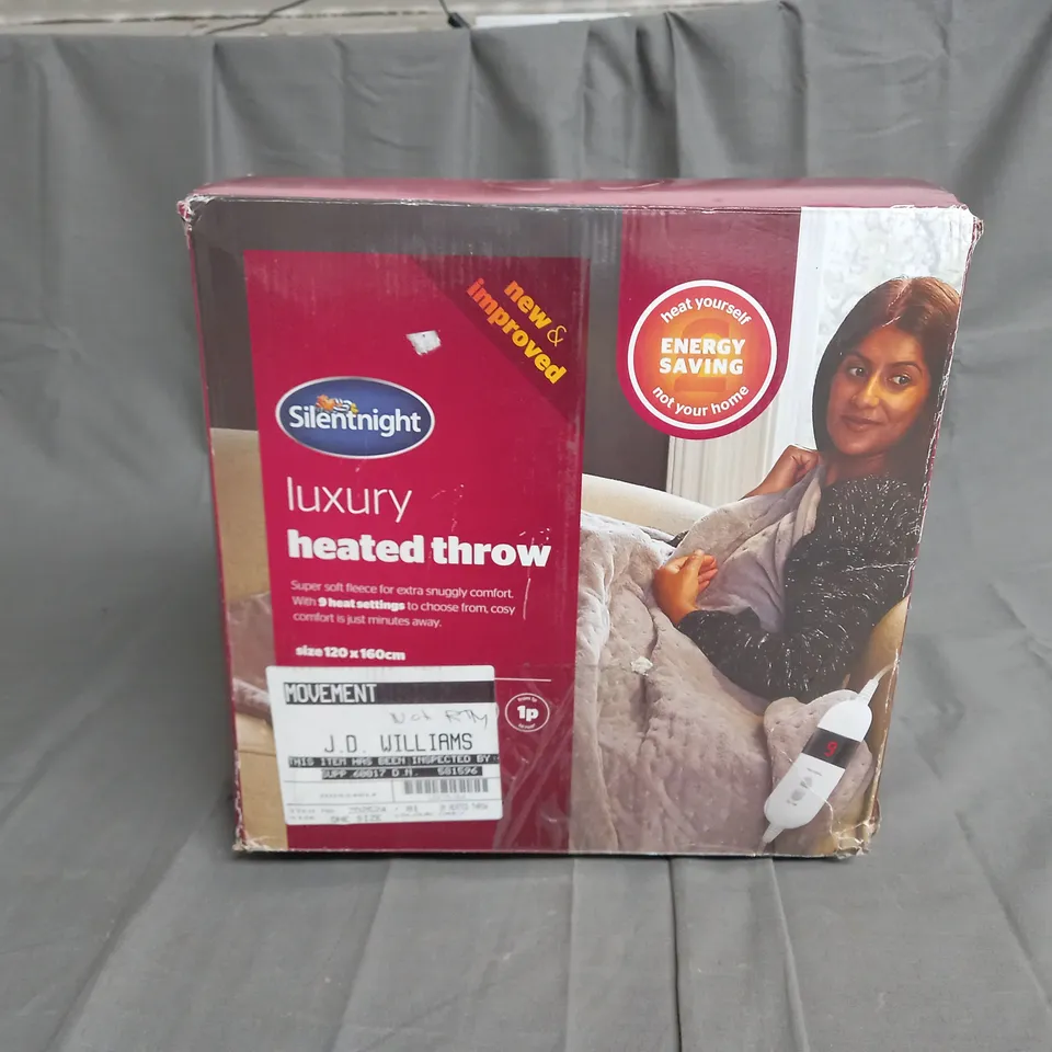 SILENTNIGHT  LUXURY HEATED THROW