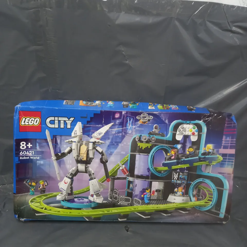 LEGO CITY ROBOT WORLD ROLLER-COASTER PARK TOY 60421 RRP £89.99