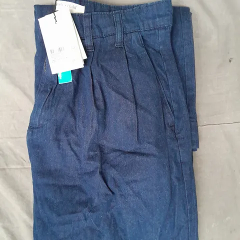 NOBODY'S CHILD AVA LONG TROUSERS IN BLUE SIZE UK 12L