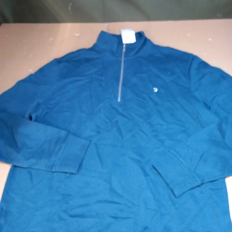 FARAH AINTREE 1/4 ZIP SHIRT SIZE XL