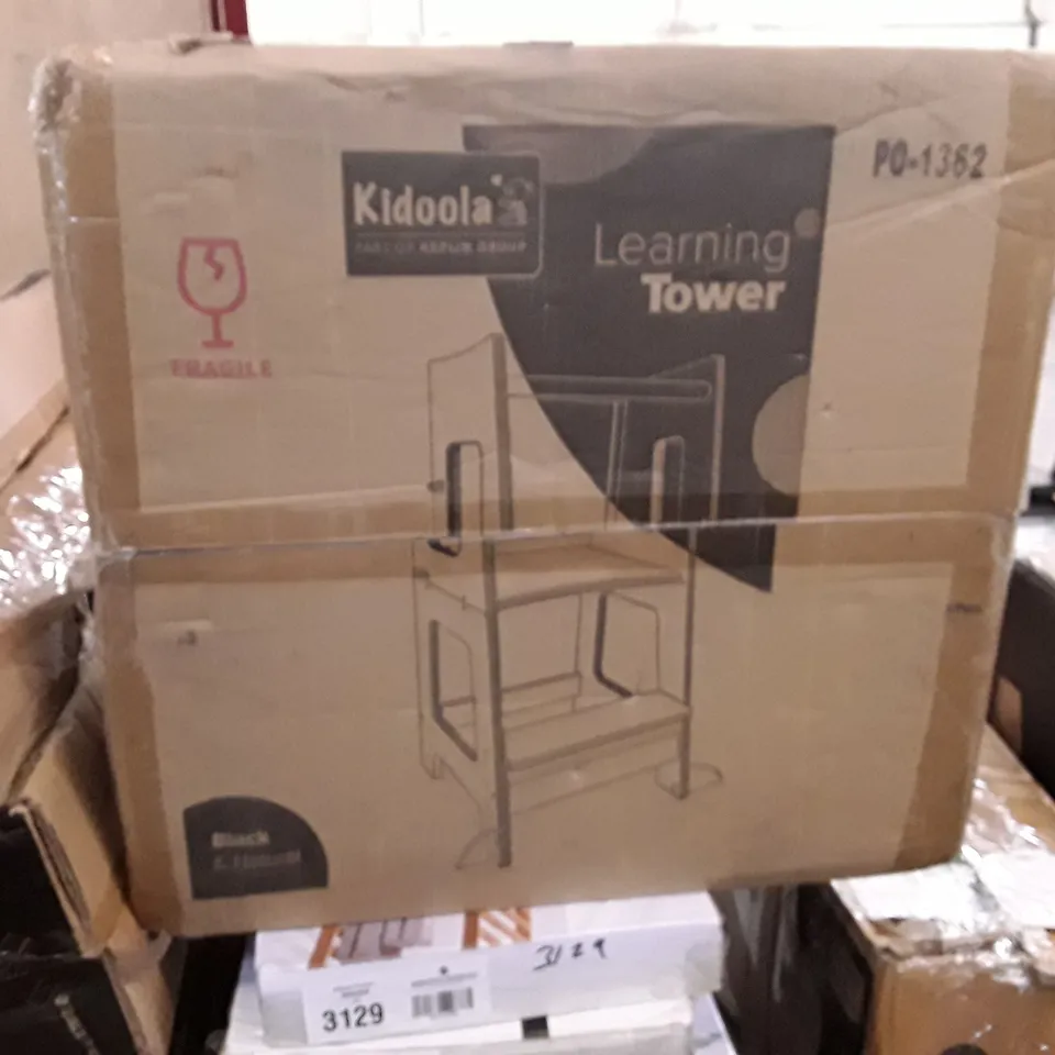 BOXED KIDOOLA LEARNING TOWER - BACK AND NATURAL