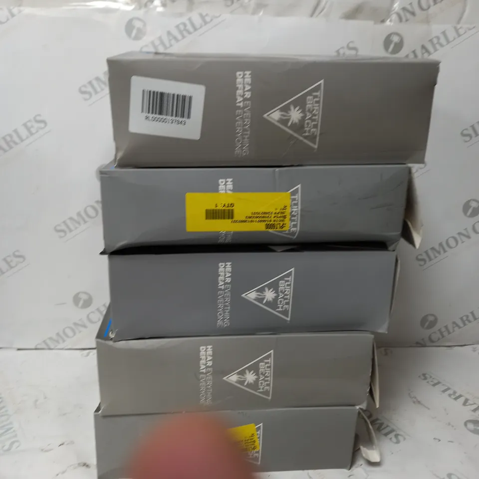 BOX OF APPROX 5 TURTLE BEACH RECON 50P HEADSETS IN BLACK 