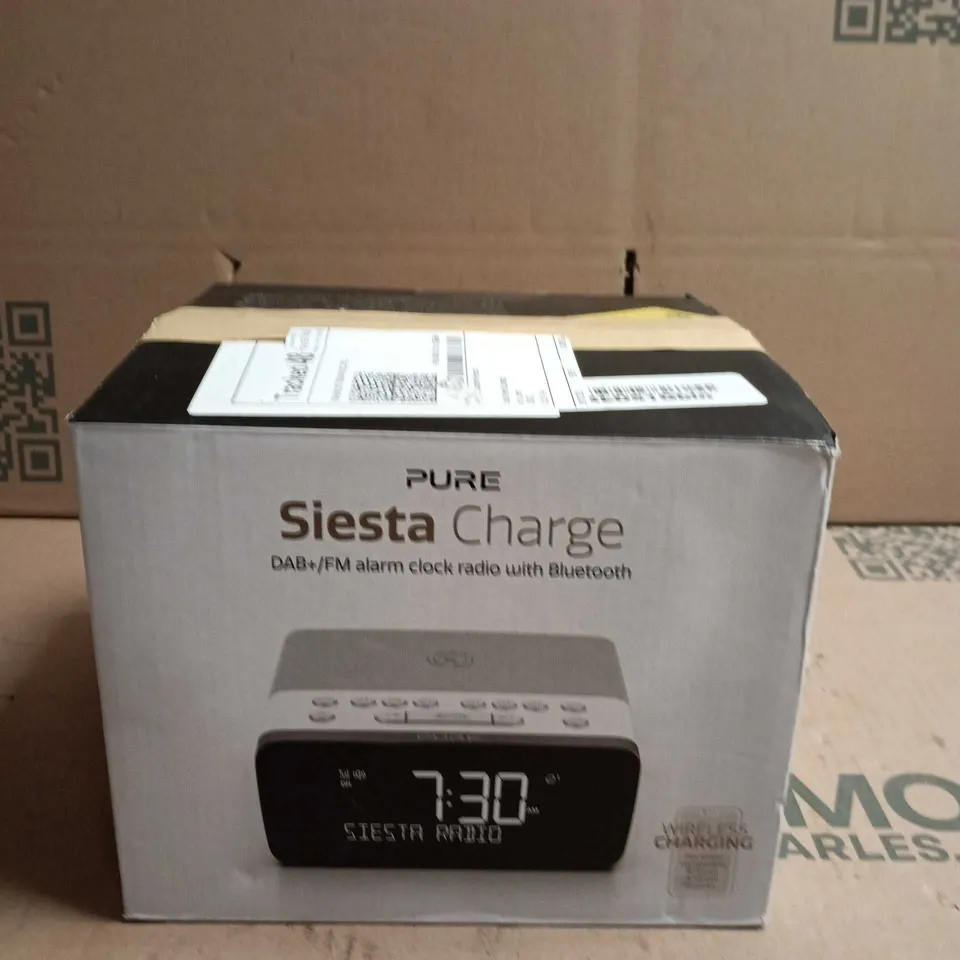 Pure Siesta Charge DAB/FM alarm clock radio with Bluetooth