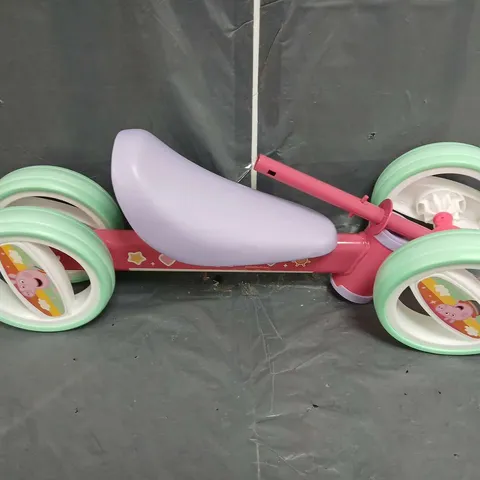 PEPPA PIG DELUXE BOBBLE RIDE ON (MISSINNG HANDLEBARS)