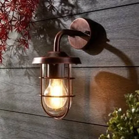 BOXED BARKER INDUSTRIAL OUTDOOR WALL LIGHT
