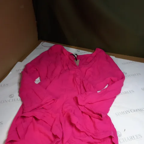 RIVER ISLAND PINK JUMPSUIT SIZE 12 