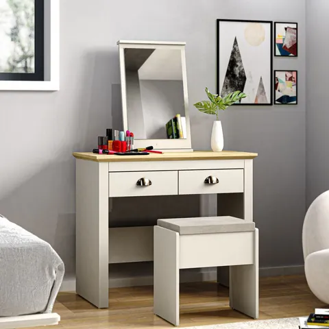BOXED OCTAVE SUFY DRESSING TABLE WITH MIRROR
