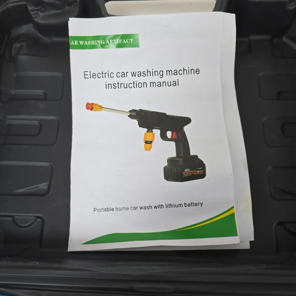 CORDLESS PORTABLE CAR WASH KIT WITH LITHIUM BATTERY – BLUE HANDHELD UNIT