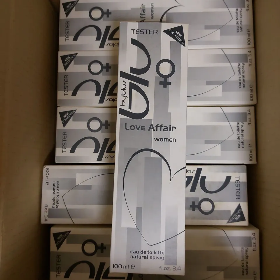 BOX OF 6 BYBLOS BLU LOVE AFFAIR FOR WOMEN - 100ML