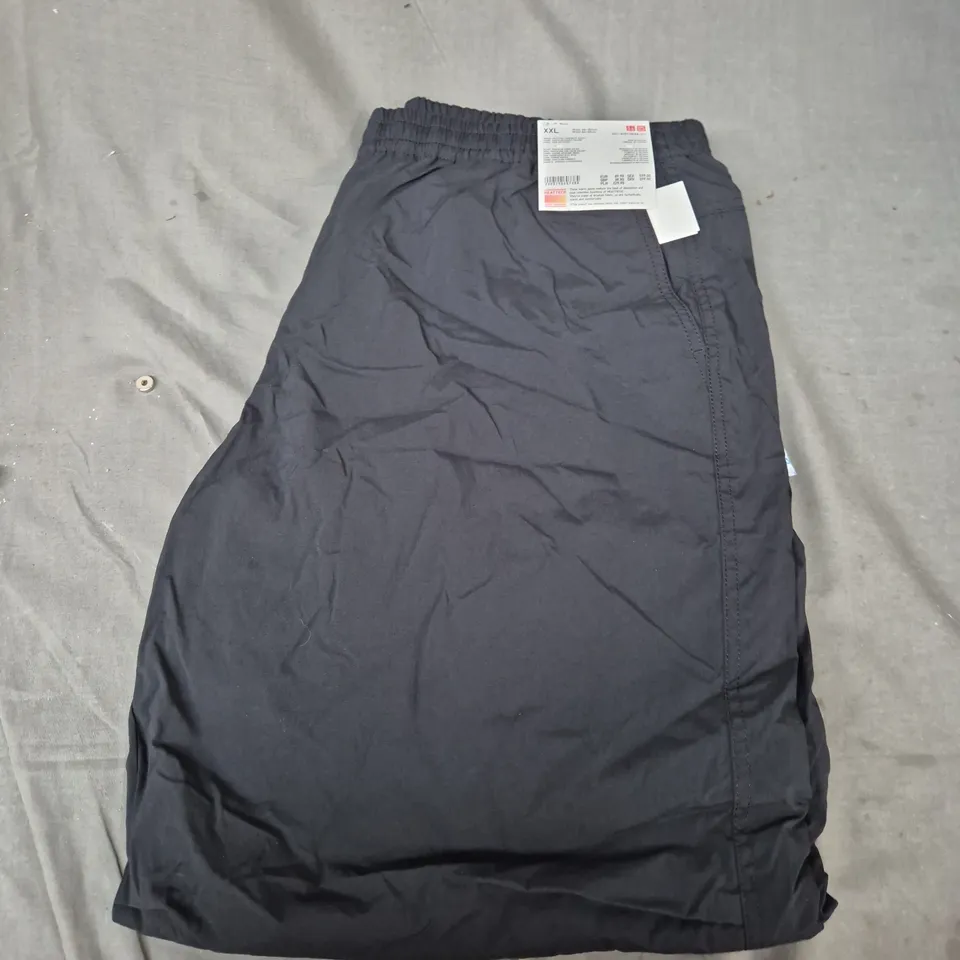 UNIQLO WOMENS HEAT TECH PARACHUTE PANTS IN BLACK SIZE 2XL