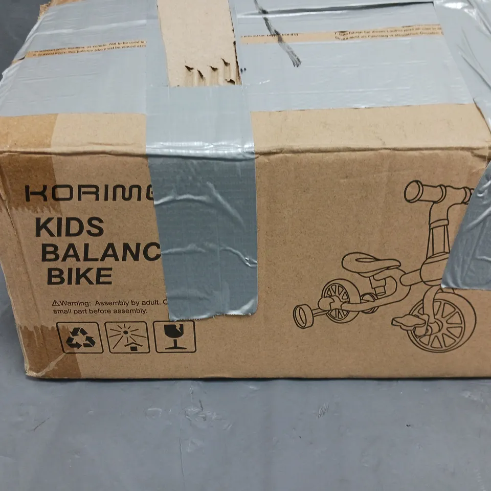 BOXED KORIMEFA KIDS BALANCE BIKE - AGE 2-4