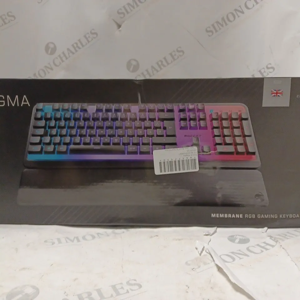 BOXED ROCCAT MAGMA MEMBRANE RGB GAMING KEYBOARD