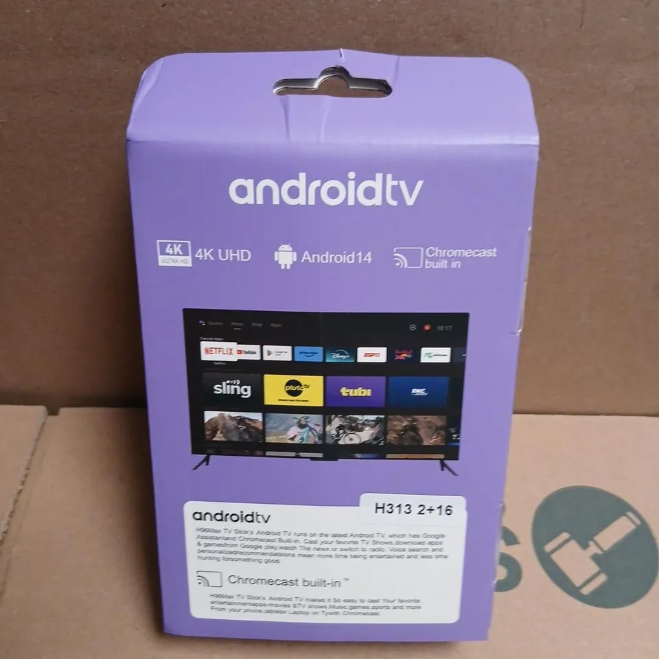 H96MAX ANDROID TV STICK WITH CHROMECAST BUILT-IN – 4K UHD