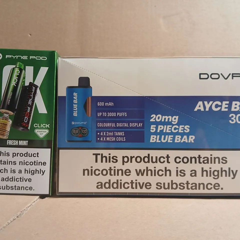 APPROXIAMTELY 10 ASSORTED VAPING PRODUCTS TO INCLUDE DOVPO, PYNE POD, ETC - COLLECTION ONLY