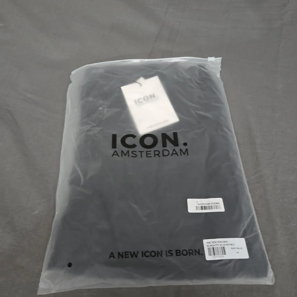 BAGGED ICON AMSTERDAM TECH TROUSERS SIZE W34