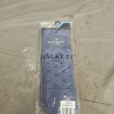 HACKETT LONDON ICON SOCKS 2 PAIR CHAMBRAY BLUE
