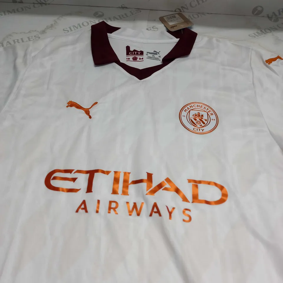 MANCHESTER CITY FC AWAY SHIRT SIZE 4XL