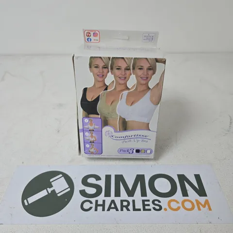 BOXED COMFORTISSE PUSH-UP BRA PACK OF 3 - LARGE