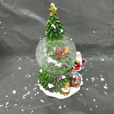 THREE KINGS MUSICAL TREESPIN SNOWSPHERE CHRISTMAS DECORATION - COLLECTION ONLY - GLASS