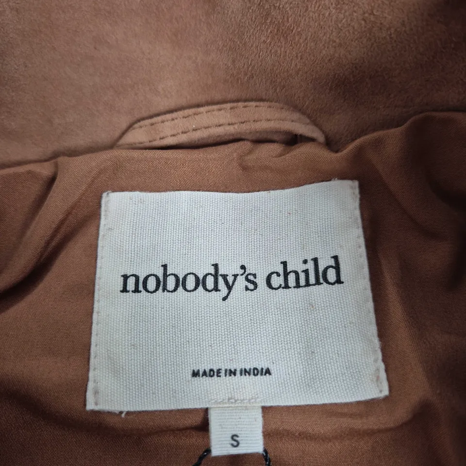NOBODY'S CHILD TRINITY SUEDE BOMBER – BROWN, SIZE S