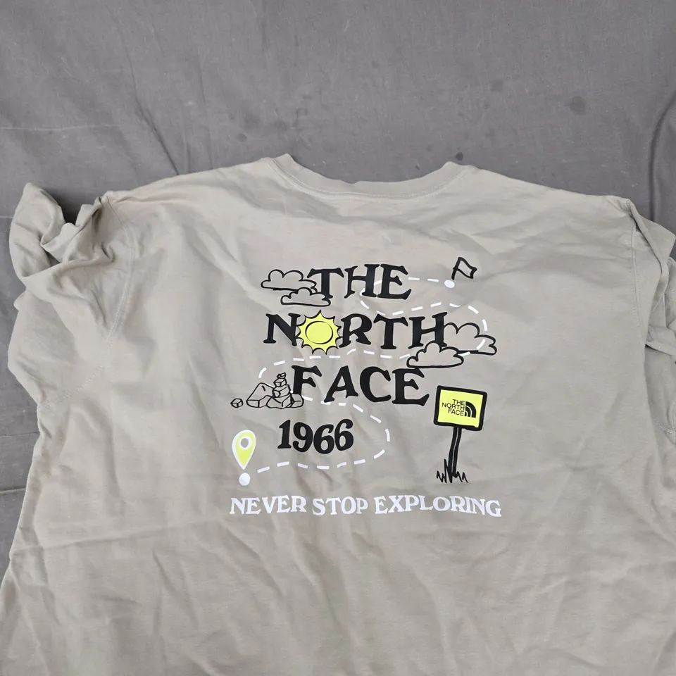 THE NORTH FACE MEN'S T-SHIRT – BEIGE - L