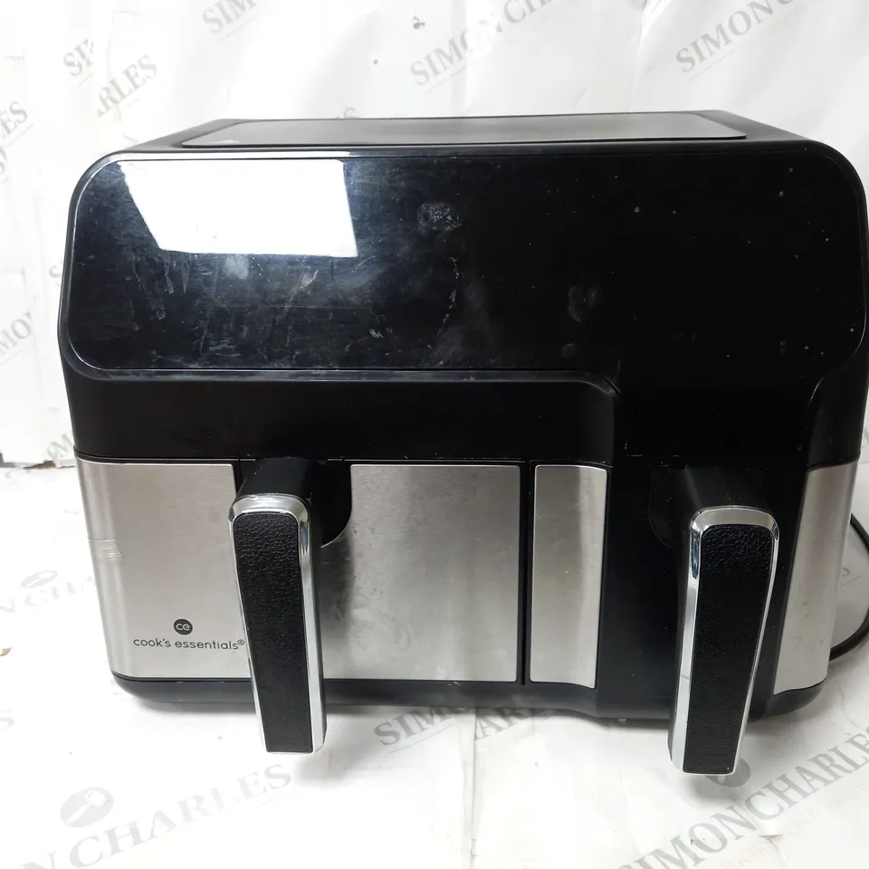 BOXED COOK'S ESSENTIALS 7.7L DUAL AIR FRYER 