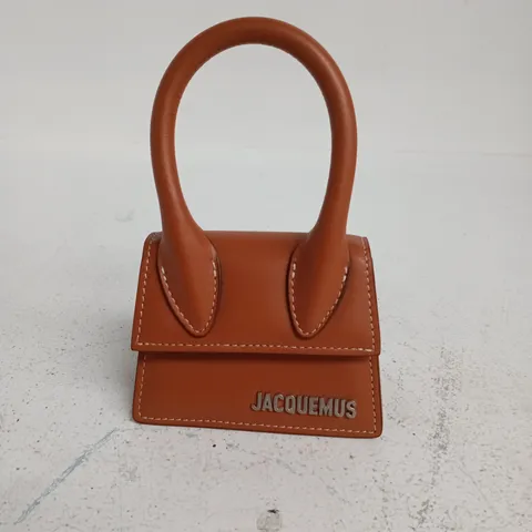 JACQUEMUS MINI LEATHER HANDBAG WITH TOP HANDLE
