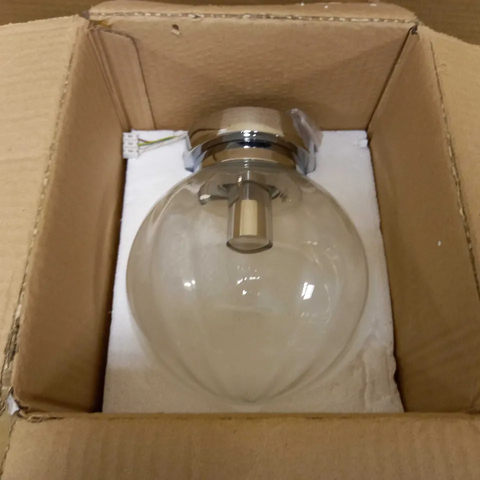 DAR 1 LIGHT FLUSH POLISHED CEILING LIGHT 