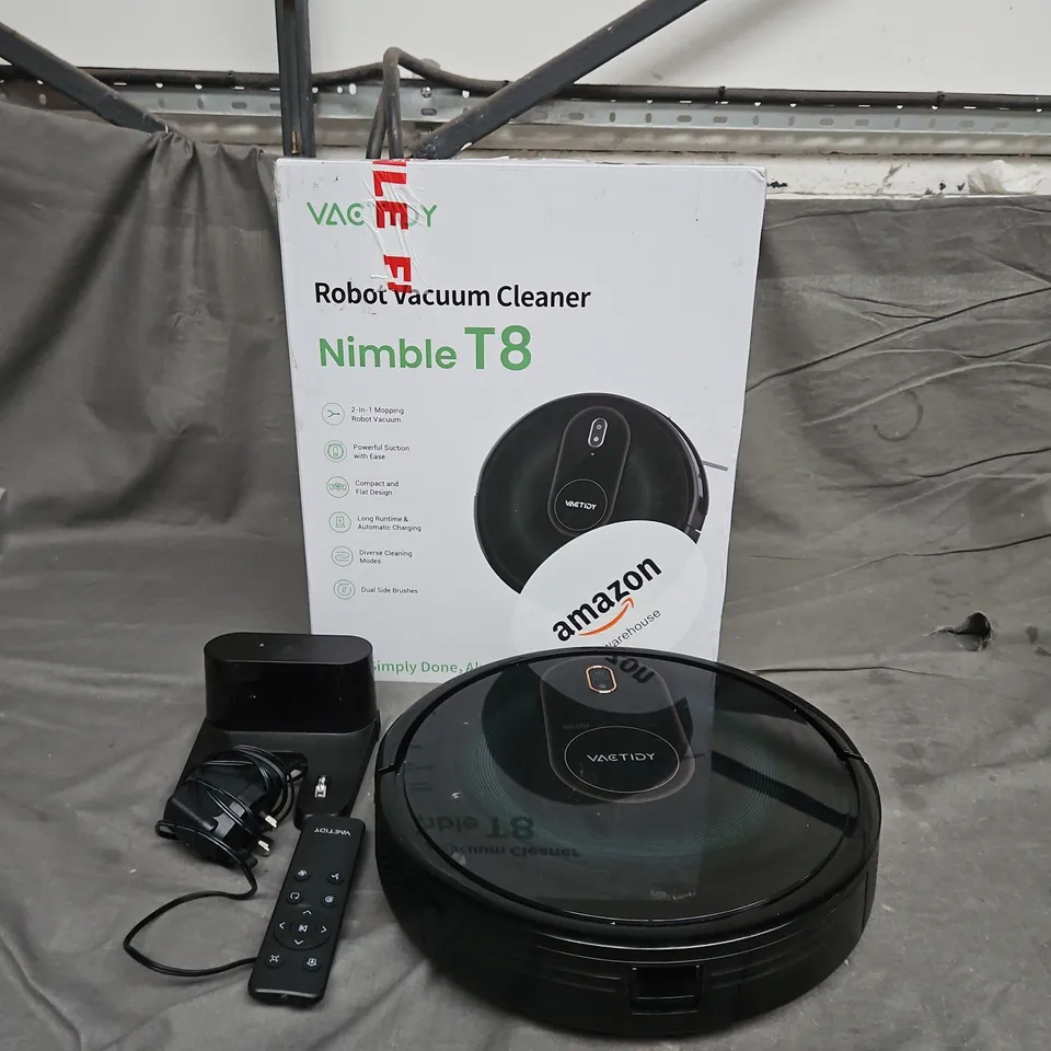 BOXED VACTIDY ROBOT VACUUM CLEANER NIMBLE T8