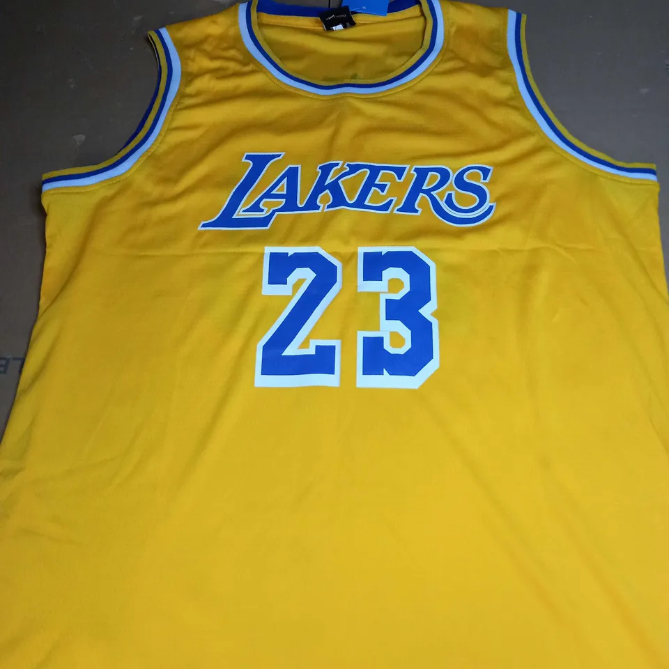 LA LAKERS JERSEY AND SHORTS  WITH JAMES 23 4XL