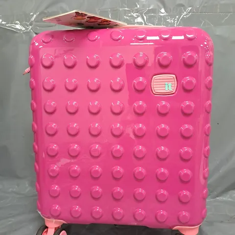 IT LUGGAGE BOBBLE BLOC RASPBERRY ROSE KIDDIES SUITCASE SET