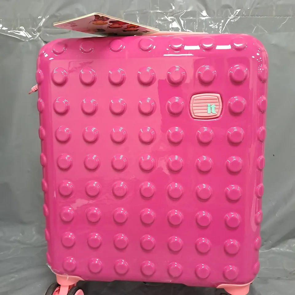 IT LUGGAGE BOBBLE BLOC RASPBERRY ROSE KIDDIES SUITCASE SET