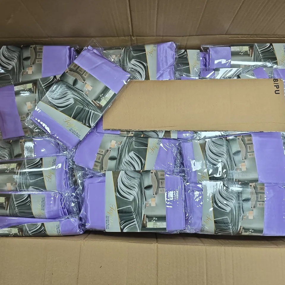 APPROXIMATELY 70 ASSORTED PURPLE PILLOW CASE PAIRS - COLLECTION ONLY