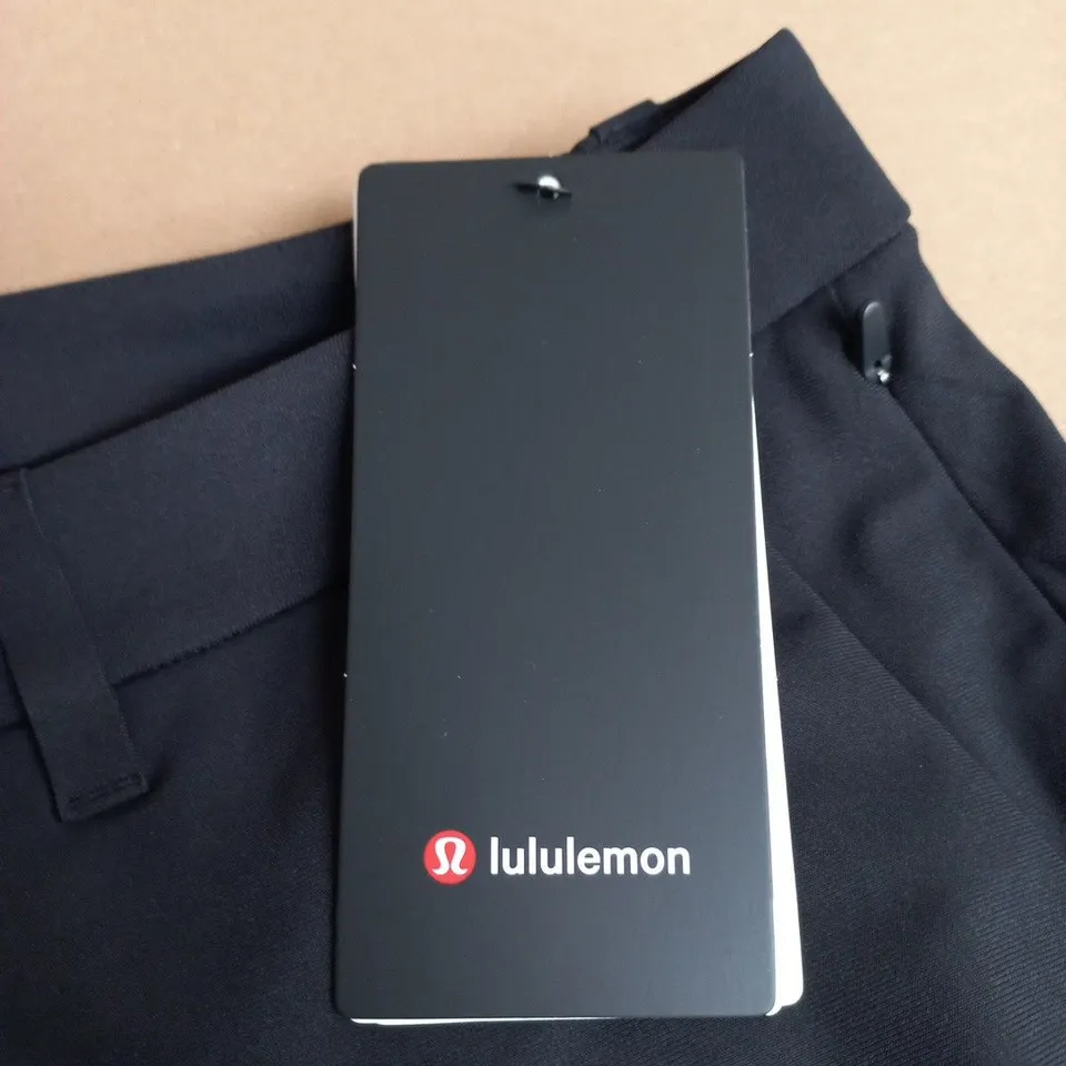 LULULEMON ABC SLIM-FIT TROUSER WARPSTREME – BLACK, UK 34, 28IN INSEAM