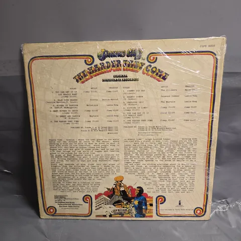 JIMMY CLIFF THE HARDER THEY COME VINYL