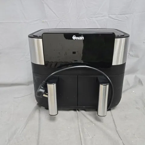 SWAN 7.6L DUAL AIR FRYER IN BLACK