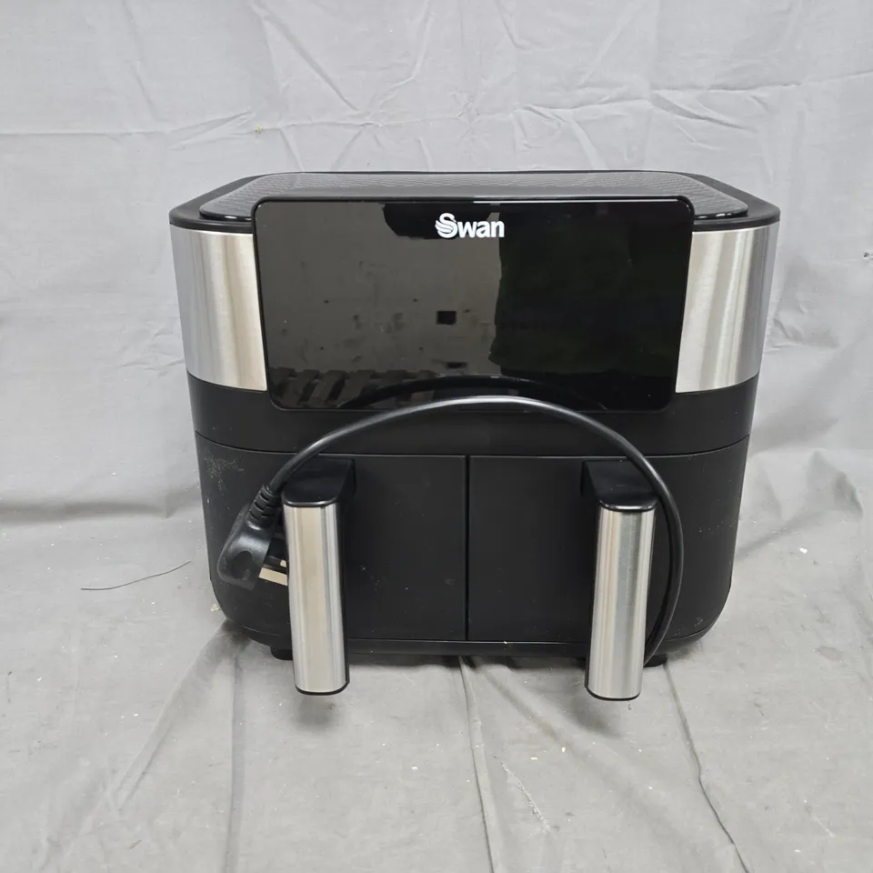 SWAN 7.6L DUAL AIR FRYER IN BLACK