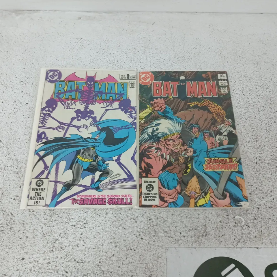 LOT OF 2 VINTAGE BATMAN COMICS - INCLUDE ISSUES 360 & 365