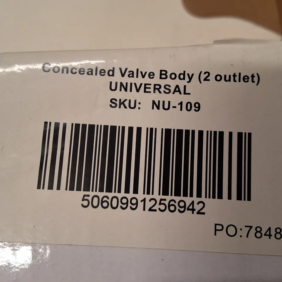 CONCEALED VALVE BODY (2 OUTLET) – UNIVERSAL SKU NU-109