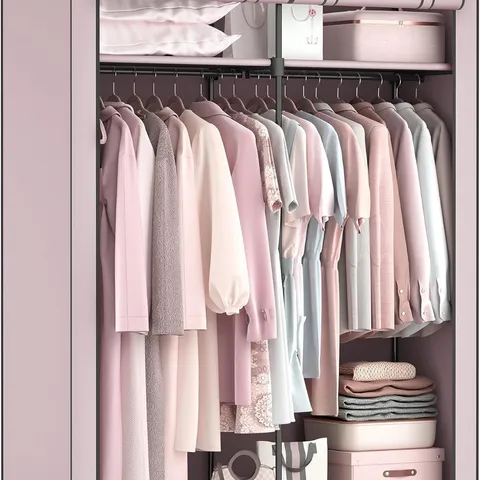 BOXED SONGMICS CLOTHES WARDROBE, PORTABLE FABRIC WARDROBE