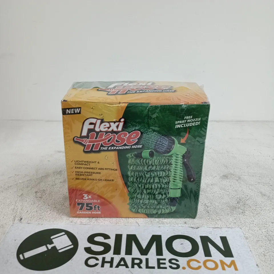 FLEXI HOSE EXPANDING GARDEN HOSE – 75FT, BOXED